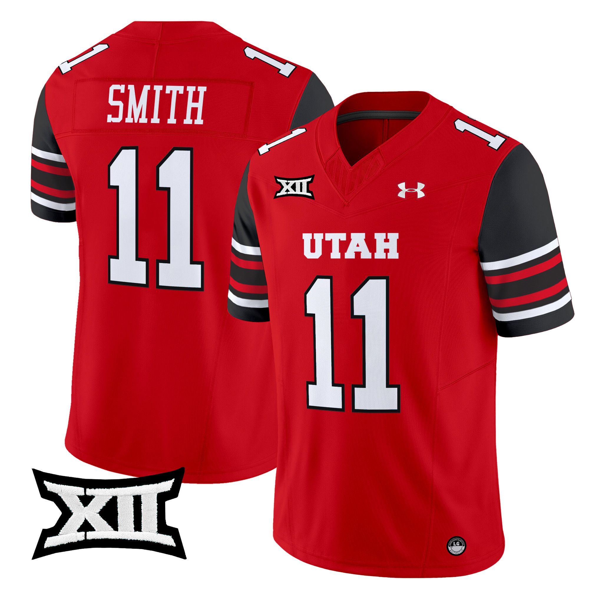 Men Utah Utes #11 Smith Red 2024 Vapor Limited NCAA Jersey
